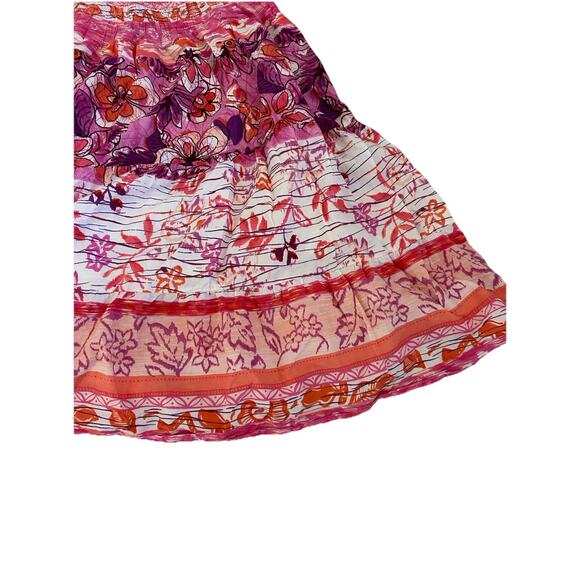 Y2K Boho Maxi Dress Women’s OS Smocked Bodice Fairy Pink Hippie Festival Wedding - Picture 7 of 9